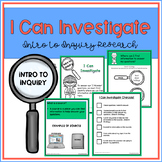 Inquiry Research in the Library - No Prep "I Can Investigate"