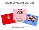 Intro to Interactive Web Pages Using JavaScript - 5-Day Mini-Unit