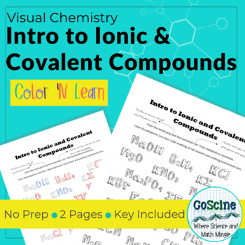Preview of Intro to Ionic and Covalent Compounds