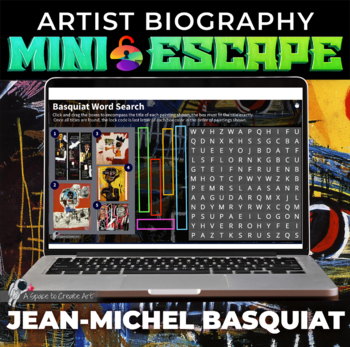 Preview of Intro to Jean-Michel Basquiat - Middle/High School Digital Interactive Game