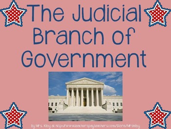 Preview of Intro to Judicial Branch PowerPoint