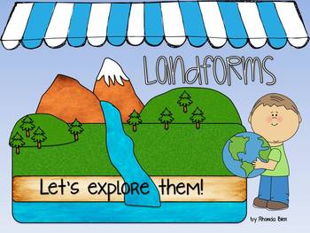 Preview of Intro to Landforms Powerpoint - Can be printed as class book