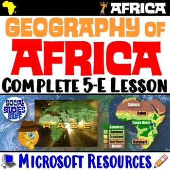 Preview of Intro to Landforms and Locations in Africa 5-E Geography Lesson | Microsoft