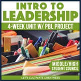 Intro to Leadership or Student Council PBL Unit Print & Digital