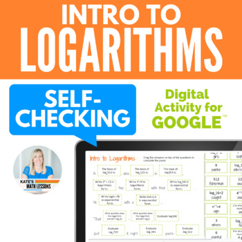 Preview of Intro to Logarithms Digital Activity for Google