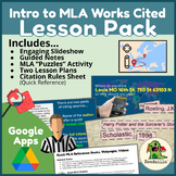 Intro to MLA Works Cited - Lesson Pack