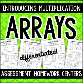 Preview of Introduction to MULTIPLICATION with ARRAYS! 26 {differentiated} printables