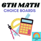 Intro to Math/6th Grade Math Choice Boards
