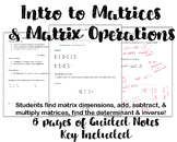 Intro to Matrices and Matrix Operations(including determin