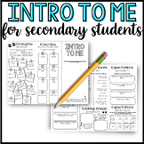 Intro to Me Back to School Activity for Middle & High Scho