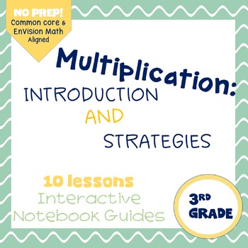 Preview of Intro to Multiplication and Strategies (enVision Topic 5) scaffolded notes
