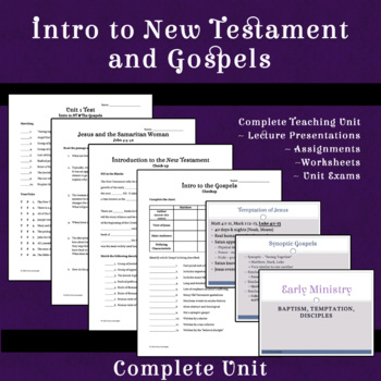 Preview of Intro to New Testament and Gospels Complete Unit