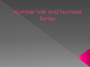 Preview of Intro to Number Sense Number Talk