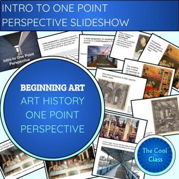 Intro to One Point Perspective Editable Slideshow by The Cool Class
