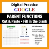 Intro. to PARENT FUNCTIONS Digital Practice (Distance Onli