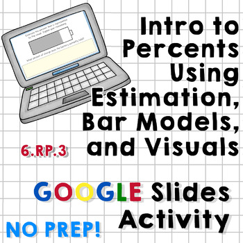 Preview of Intro to Percents - Estimation, Visuals, Benchmarks - NO PREP - Google Activity