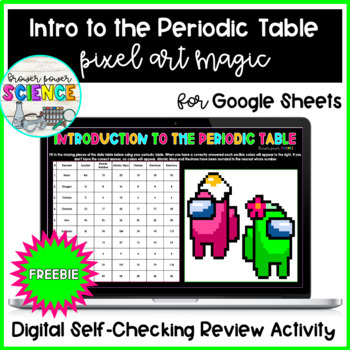 Preview of Intro to Periodic Table Pixel Art Magic Freebie!