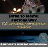 Intro to Photography: ISO, Aperture, and Shutter speed "stations"