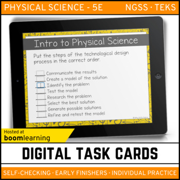 Preview of Intro to Physical Science Digital Task Cards - Boom Cards