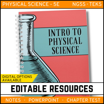 Preview of Intro to Physical Science Notes, PowerPoint, and Test