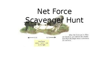 Preview of Intro to Physics - Scavenger Hunt - Net Force