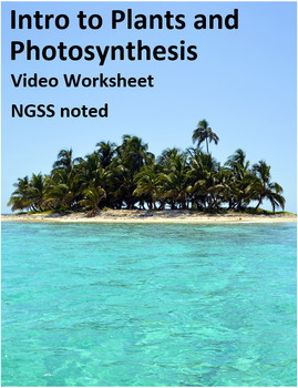 Preview of Intro to Plants and Photosynthesis. Video sheet, Google Forms, Easel & more (V3)