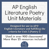Intro to Poetry Complete Unit - Aligned AP English Literat