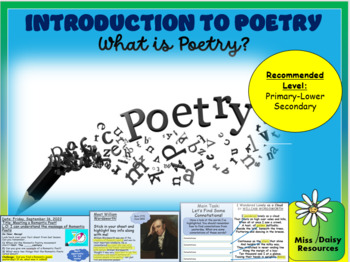 Preview of Intro to Poetry: What is Poetry?