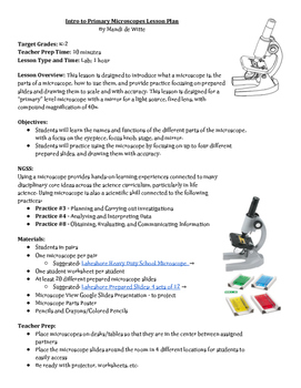 Preview of Intro to Primary Microscopes Lesson Plan