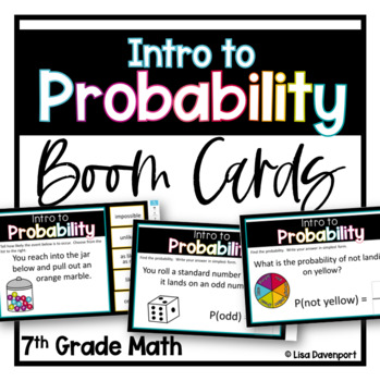 Preview of Intro to Probability Boom Cards