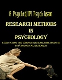 Intro to Psych: Evaluating Common Psychological Research Methods