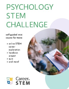 Preview of Intro to Psychology Careers STEM Challenge