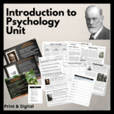 Intro to Psychology Unit: PPT, Test, Project & Readings - 