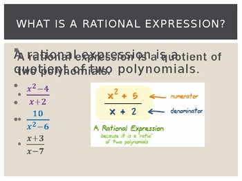 Preview of Rational Expressions PPT