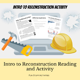 Intro to Reconstruction Reading and Activity