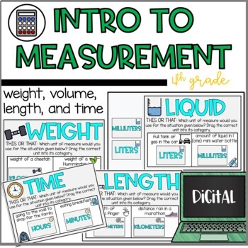 Intro to Relative Measurement - 4th Grade - Digital Activity by ...