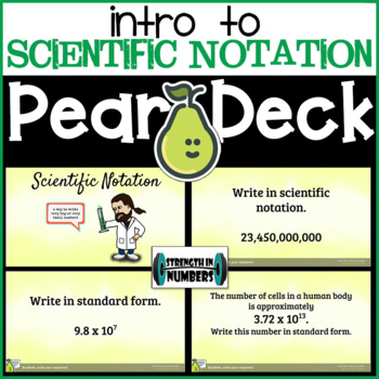 Preview of Intro to Scientific Notation Digital Activity for Pear Deck/Google Slides