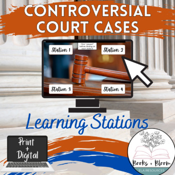 Preview of Intro to Serial Podcast: Controversial Court Cases Stations - Distance Learning