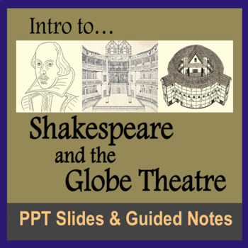 Preview of Intro to Shakespeare & the Globe Theatre; Lecture Slides with Guided Notes Wksht