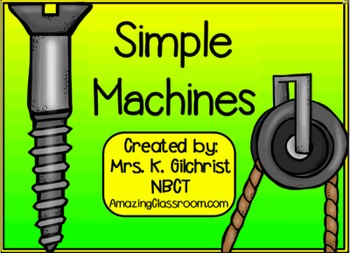 Preview of Intro to Simple Machines - SMART Notebook Lesson