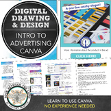 Intro to Social Media Ad using Canva: Graphic Design, Midd