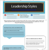 Intro to Sociology- Chapter 6- Leadership Style Activity
