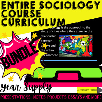 Preview of Intro. to Sociology Curriculum BUNDLE | Lessons, Student Notes, Projects, Tests