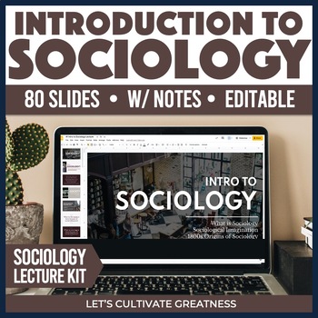 Preview of Intro to Sociology Foundations PPT PowerPoint Slides Lecture Kit