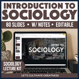 Intro to Sociology Foundations PPT PowerPoint Slides Lecture Kit