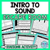 Intro to Sound Escape Room Stations - Reading Comprehensio