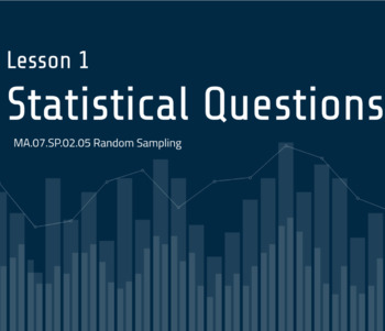 Preview of Intro to Statistics Lesson #1 - Statistical Questions (Editable)