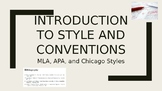 Intro to Styles and Conventions: Citing in MLA, APA, or Ch