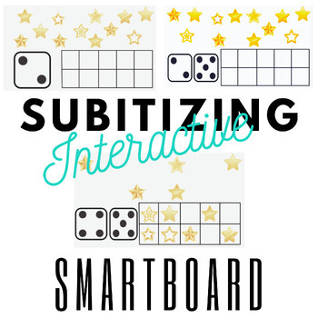 Preview of Intro to Subitizing - w dice - Smartboard lesson