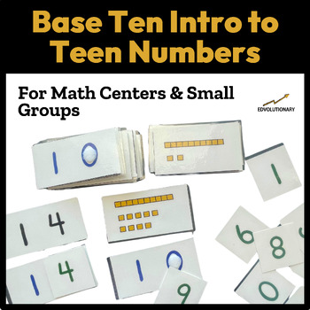 Preview of Intro to Teen Numbers- A Montessori inspired activity for Centers & Small Groups